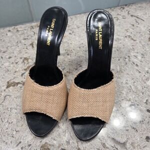 Saint Laurent Shoes Saint Laurent Black And Tan Womens Shoes 40